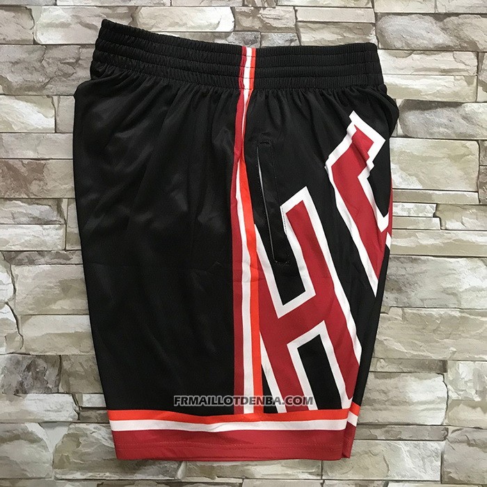 Short Miami Heat Mitchell & Ness Big Face Noir